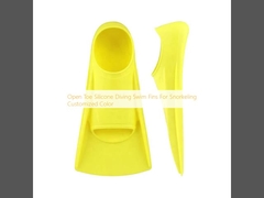 열린 발가락 실리콘 다이빙 스노클링을 위한 수영지느러미 사용자 정의 색상