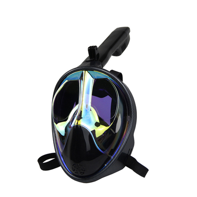 Silicone 180 Degree Full Face Goggles With Snorkel Diving Using