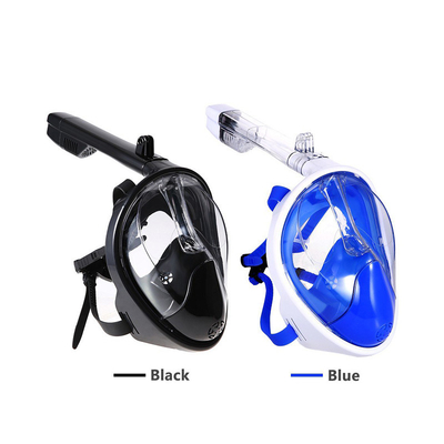 Silicone 180 Degree Full Face Goggles With Snorkel Diving Using
