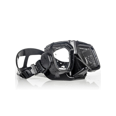 Scratch Resistant Black Diving Snorkel Mask Watertight OEM Acceptable