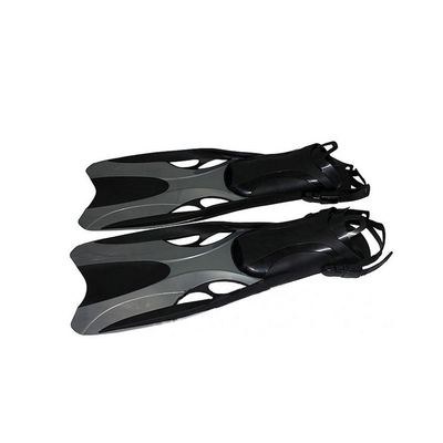 Yellow Black Open Heel Scuba Diving Fins With Comfortable Foot Pocket