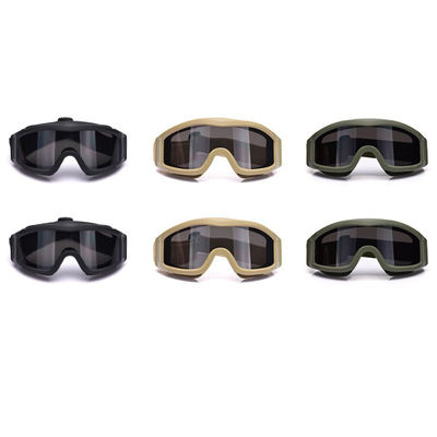 Fog Resistant Military Tactical Goggles Dust Proof 3 Colors Optional