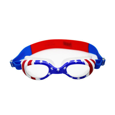 American Flag 100% Silicone Non Fog Swimming Goggles Shatterproof