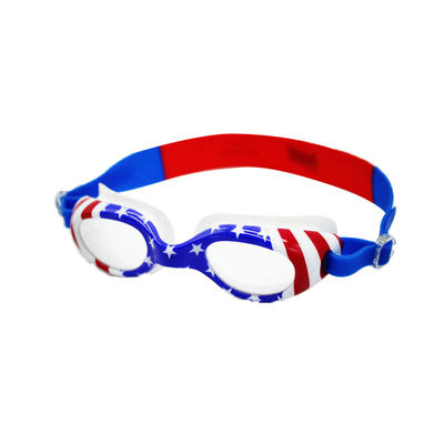 American Flag 100% Silicone Non Fog Swimming Goggles Shatterproof