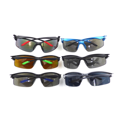 UV400 Protection Half Frame Cycling Sports Sunglasses Mirrored Anti Scratch