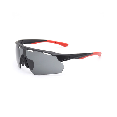 UV Protected Mirror Lens Winter Cycling Glasses Polarized Half Rim For Man
