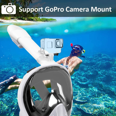 PP TPR Professional Full Face Snorkel Mask Easy Breathing Free Diving