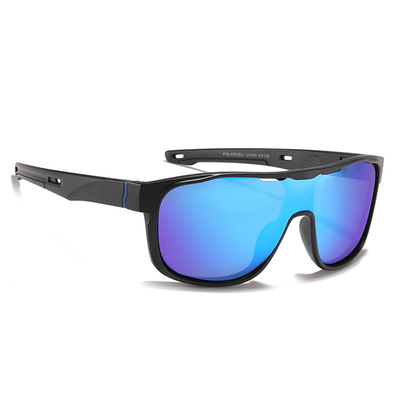 Geometric shape Polarized Sport Sunglasses Male Mirror Lens Green