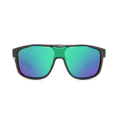 Geometric shape Polarized Sport Sunglasses Male Mirror Lens Green