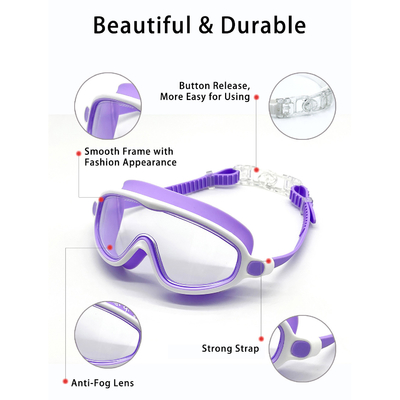 UV Protection Anti Fog Diving Goggles Kids Swimming Glasses