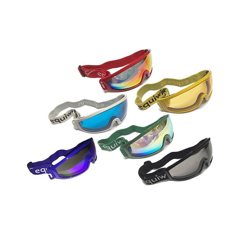 Windproof Horse Jockey Goggles UV400 Protective With Adjustable Strap