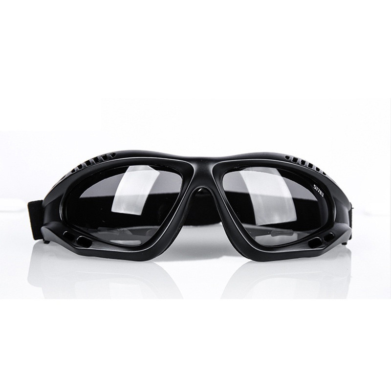 UV Protective Military Tactical Goggles Anti Abrasion With Extra Wide View