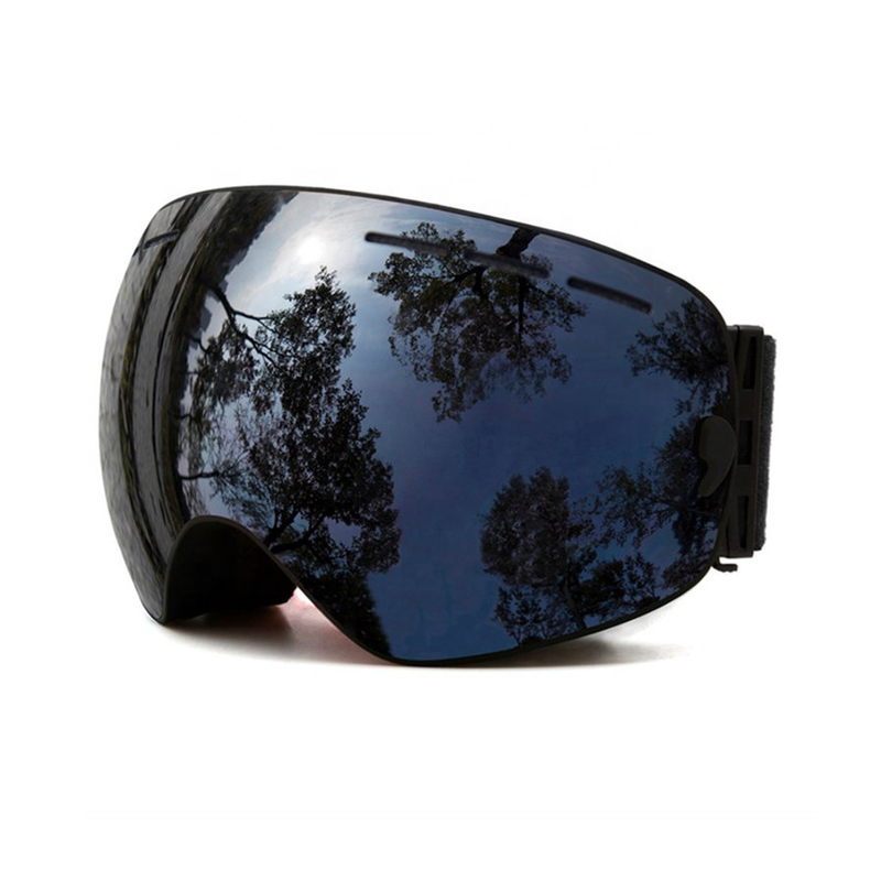 Frameless PC Lens Anti Fog Snow Goggles Lightweight For Adults