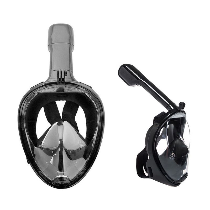 Anti Fog Full Face Snorkeling And Diving Mask Watertight With 180° View