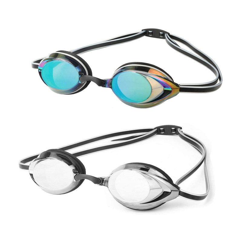 UV Protection Anti Fog PC Lens Clear Swimming Goggles No Leaking For Adults